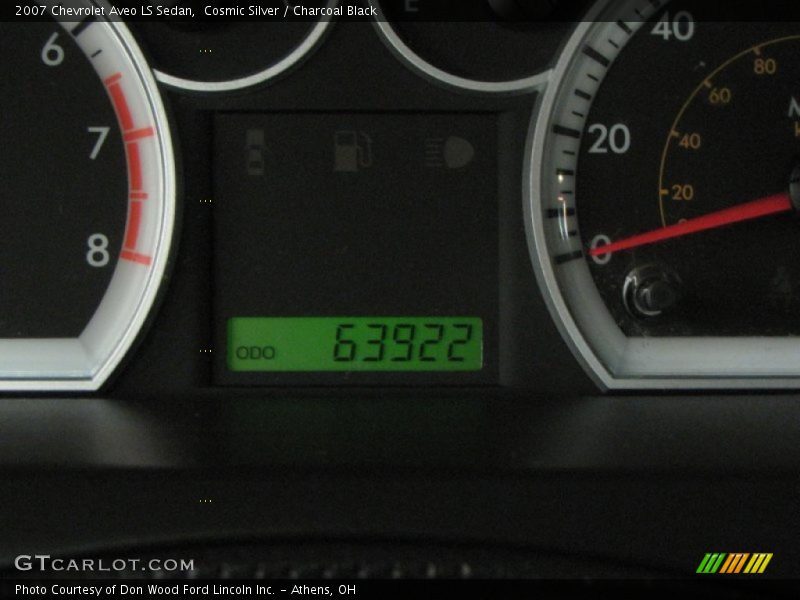 Cosmic Silver / Charcoal Black 2007 Chevrolet Aveo LS Sedan