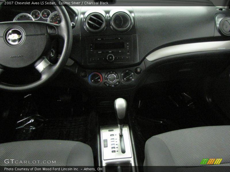 Cosmic Silver / Charcoal Black 2007 Chevrolet Aveo LS Sedan