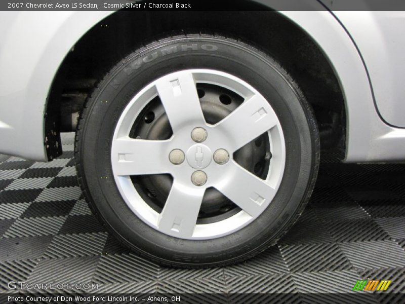 Cosmic Silver / Charcoal Black 2007 Chevrolet Aveo LS Sedan