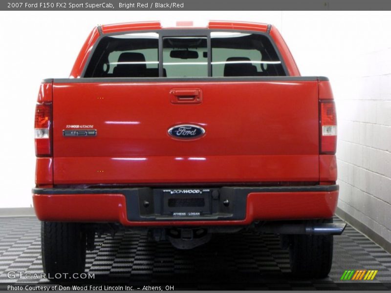 Bright Red / Black/Red 2007 Ford F150 FX2 Sport SuperCab
