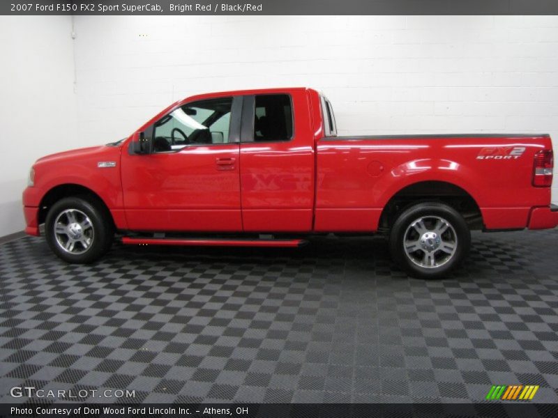 Bright Red / Black/Red 2007 Ford F150 FX2 Sport SuperCab