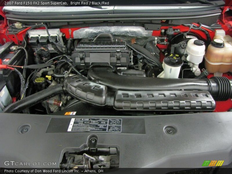 Bright Red / Black/Red 2007 Ford F150 FX2 Sport SuperCab