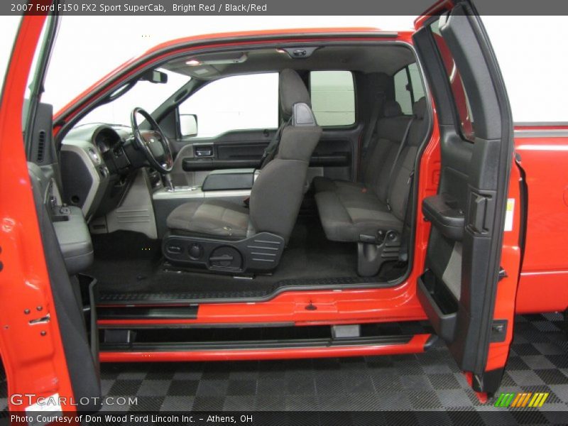 Bright Red / Black/Red 2007 Ford F150 FX2 Sport SuperCab
