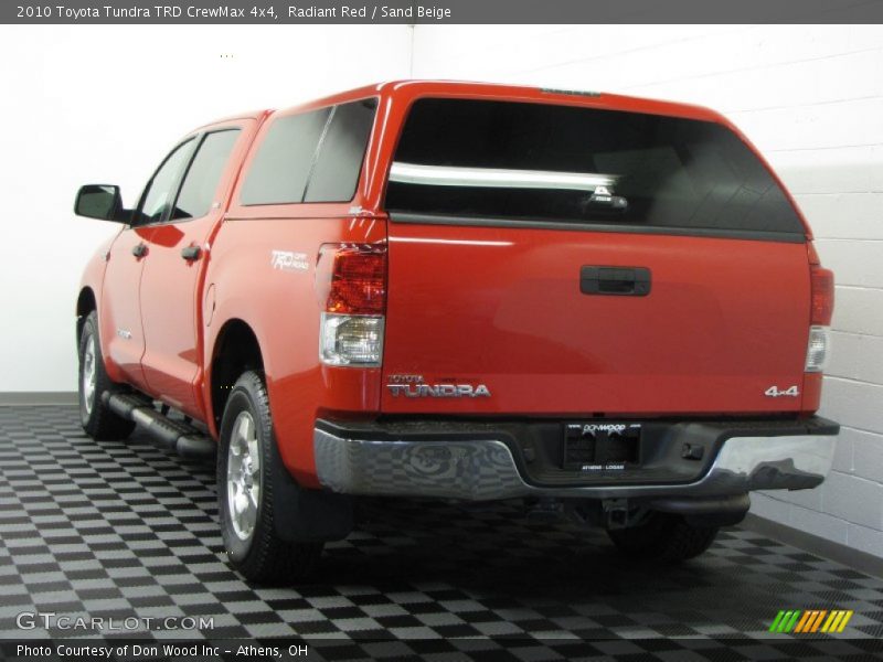 Radiant Red / Sand Beige 2010 Toyota Tundra TRD CrewMax 4x4