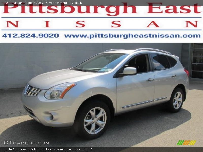Silver Ice Metallic / Black 2011 Nissan Rogue S AWD