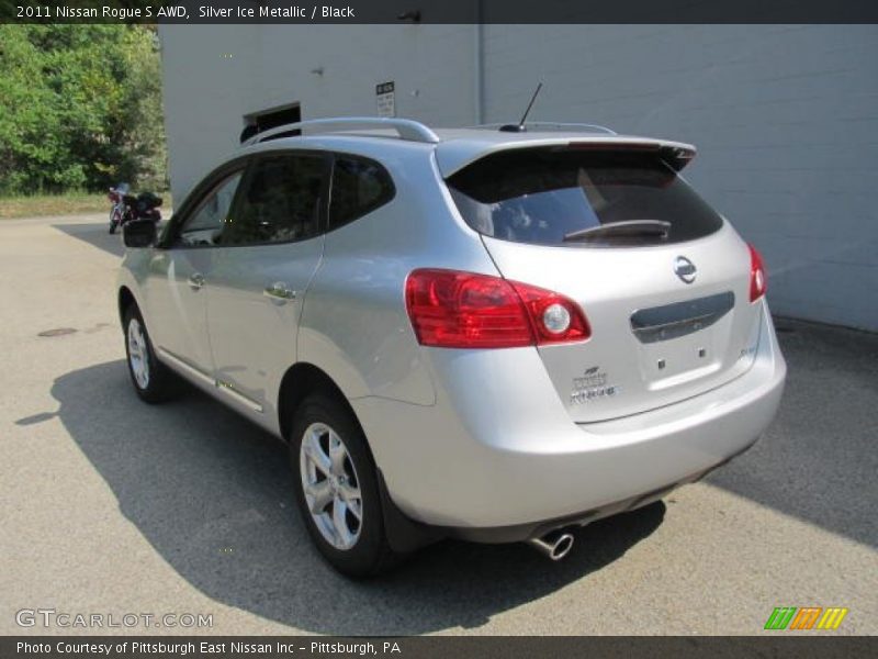 Silver Ice Metallic / Black 2011 Nissan Rogue S AWD