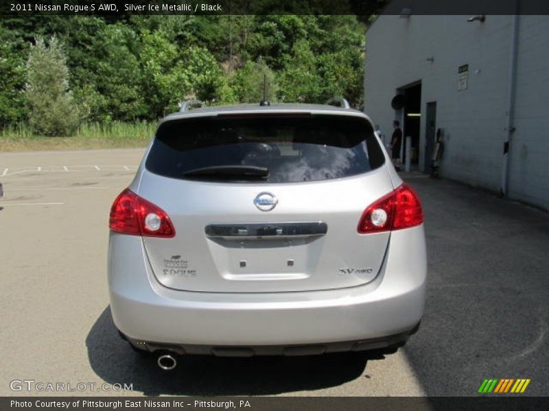 Silver Ice Metallic / Black 2011 Nissan Rogue S AWD