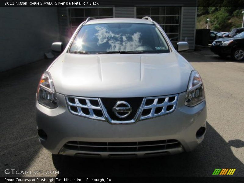 Silver Ice Metallic / Black 2011 Nissan Rogue S AWD