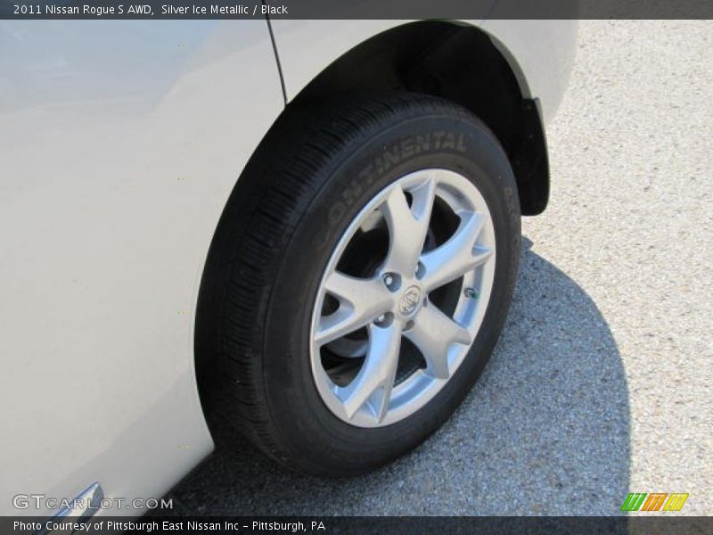 Silver Ice Metallic / Black 2011 Nissan Rogue S AWD
