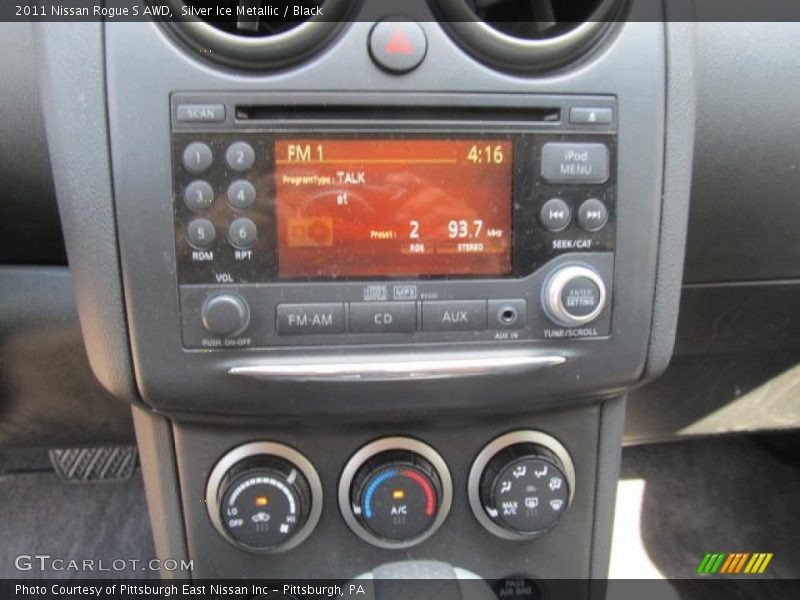 Silver Ice Metallic / Black 2011 Nissan Rogue S AWD