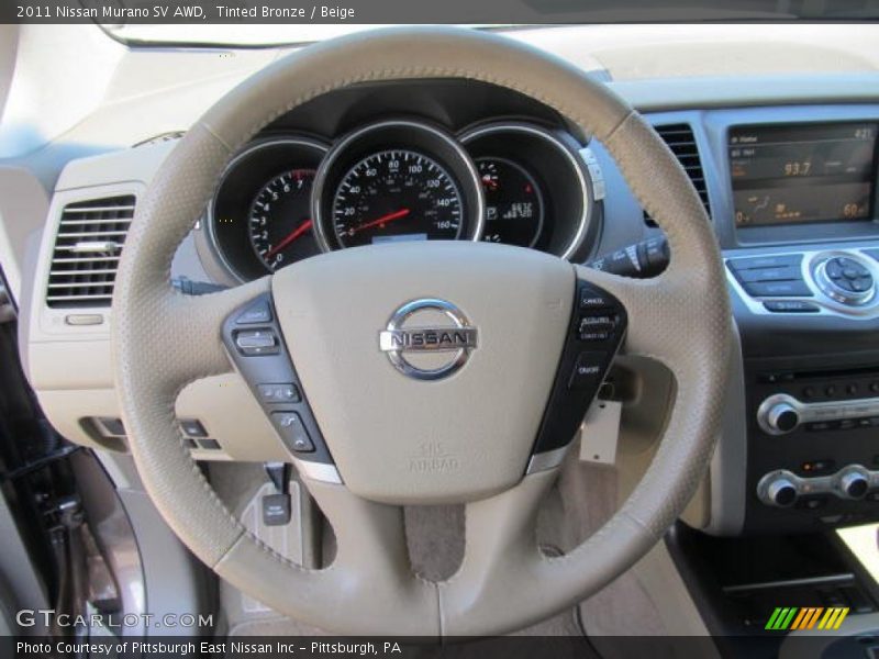Tinted Bronze / Beige 2011 Nissan Murano SV AWD