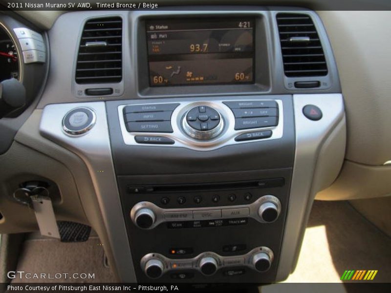 Tinted Bronze / Beige 2011 Nissan Murano SV AWD