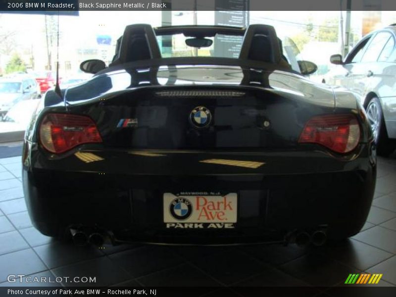 Black Sapphire Metallic / Black 2006 BMW M Roadster