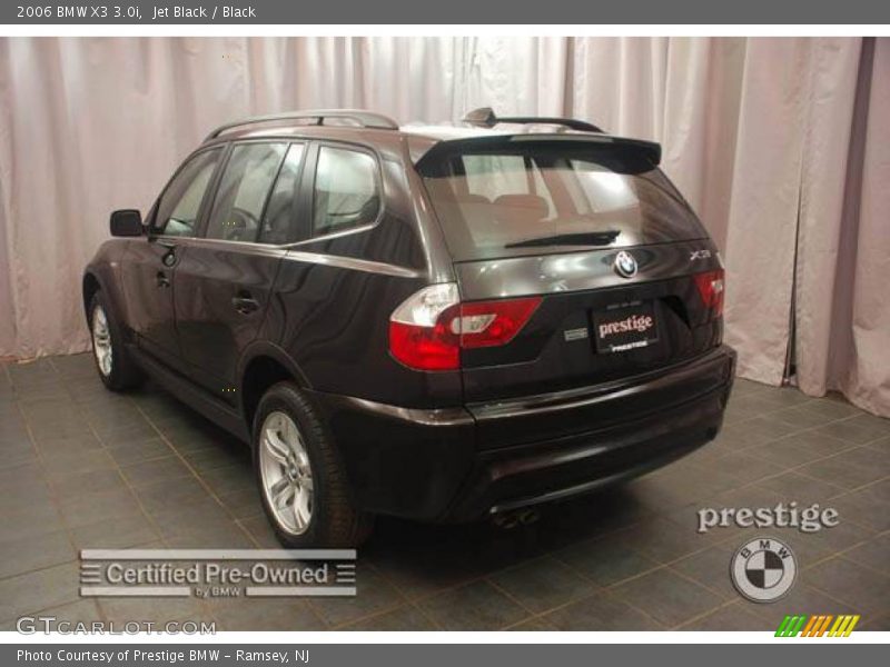 Jet Black / Black 2006 BMW X3 3.0i
