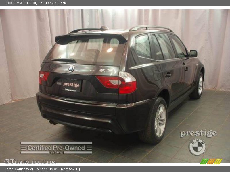 Jet Black / Black 2006 BMW X3 3.0i