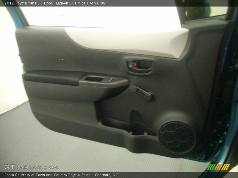 Lagoon Blue Mica / Ash Gray 2012 Toyota Yaris L 3 Door