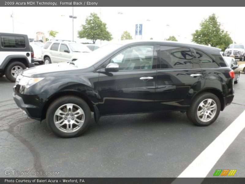 Formal Black / Ebony 2009 Acura MDX Technology
