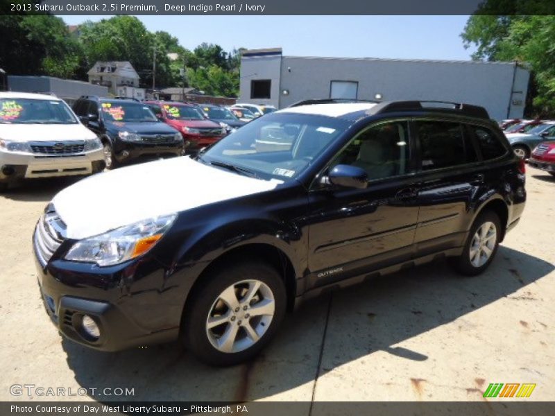 Deep Indigo Pearl / Ivory 2013 Subaru Outback 2.5i Premium