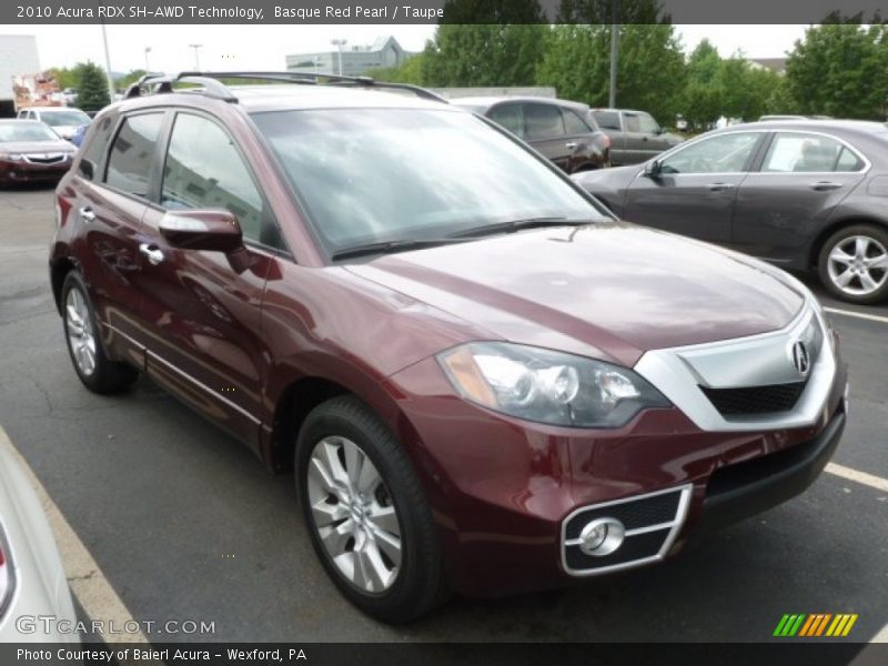 Basque Red Pearl / Taupe 2010 Acura RDX SH-AWD Technology
