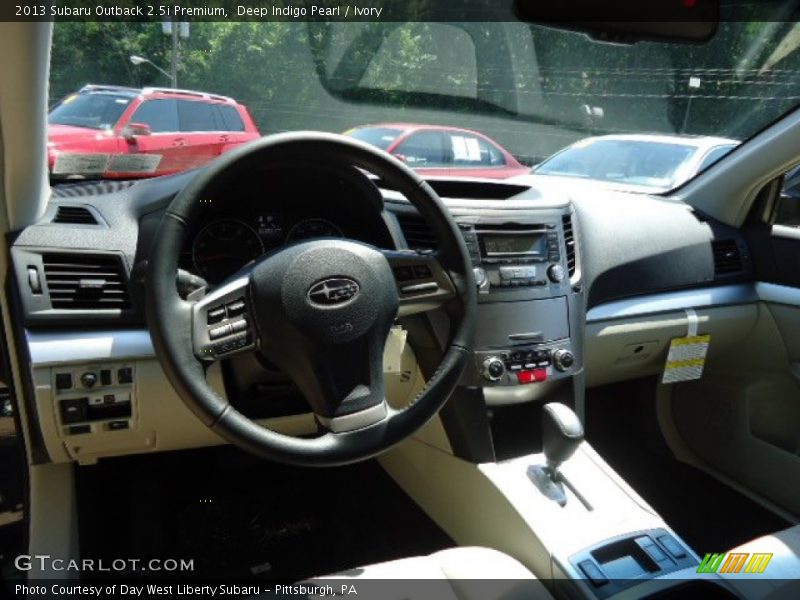 Deep Indigo Pearl / Ivory 2013 Subaru Outback 2.5i Premium