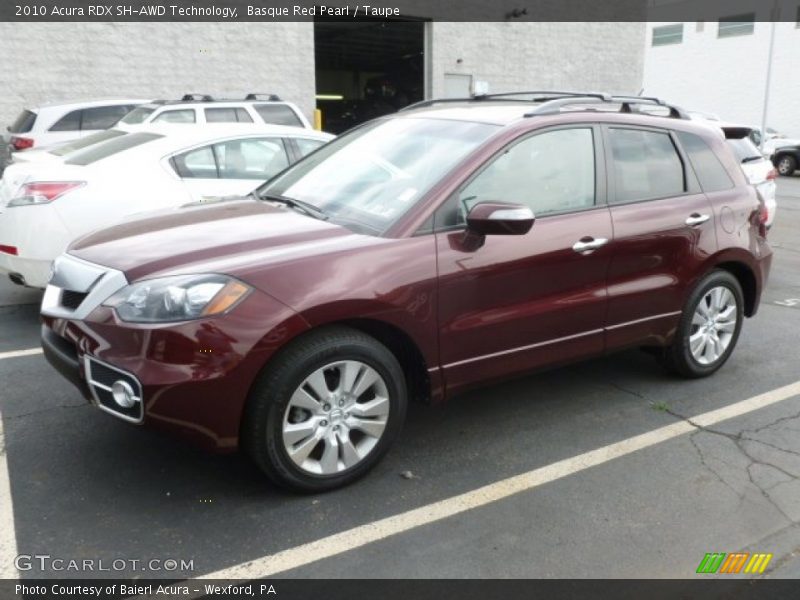 Basque Red Pearl / Taupe 2010 Acura RDX SH-AWD Technology