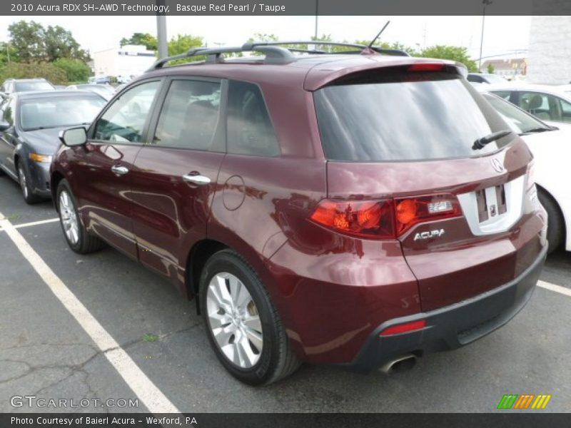 Basque Red Pearl / Taupe 2010 Acura RDX SH-AWD Technology