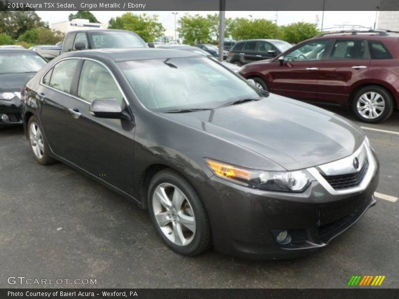 Grigio Metallic / Ebony 2010 Acura TSX Sedan