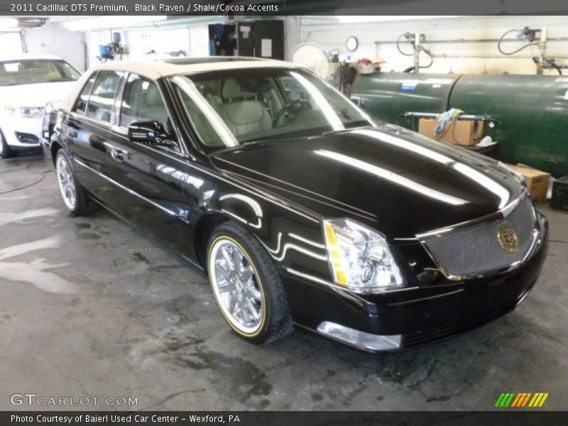Black Raven / Shale/Cocoa Accents 2011 Cadillac DTS Premium
