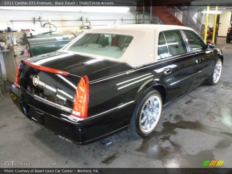 Black Raven / Shale/Cocoa Accents 2011 Cadillac DTS Premium