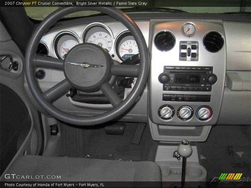 Bright Silver Metallic / Pastel Slate Gray 2007 Chrysler PT Cruiser Convertible