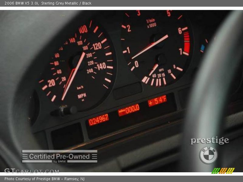 Sterling Grey Metallic / Black 2006 BMW X5 3.0i