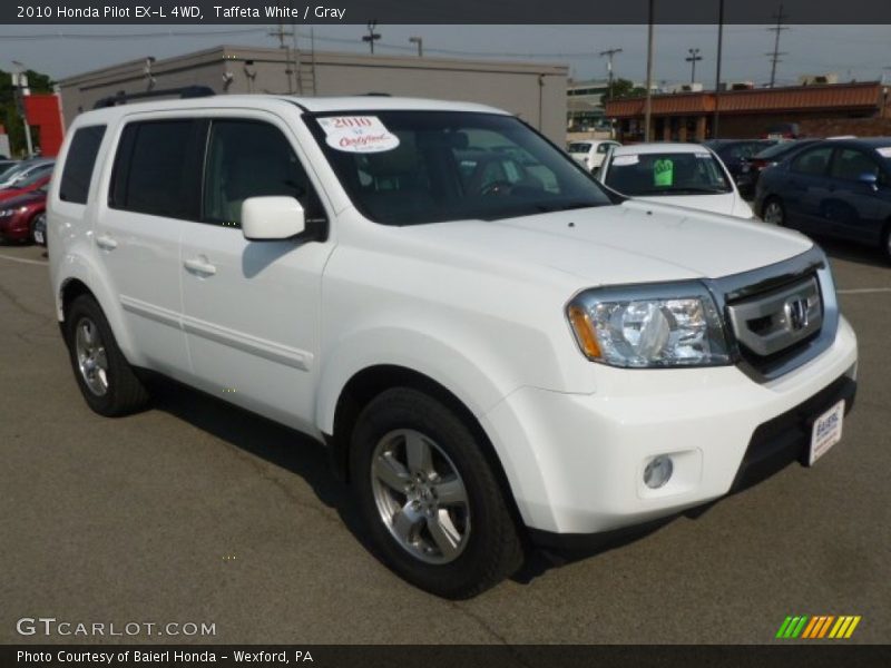 Taffeta White / Gray 2010 Honda Pilot EX-L 4WD