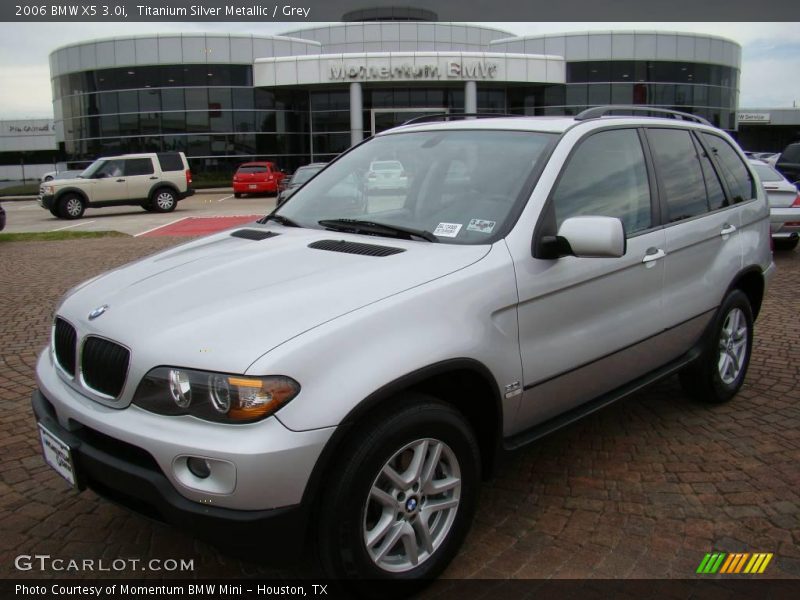Titanium Silver Metallic / Grey 2006 BMW X5 3.0i