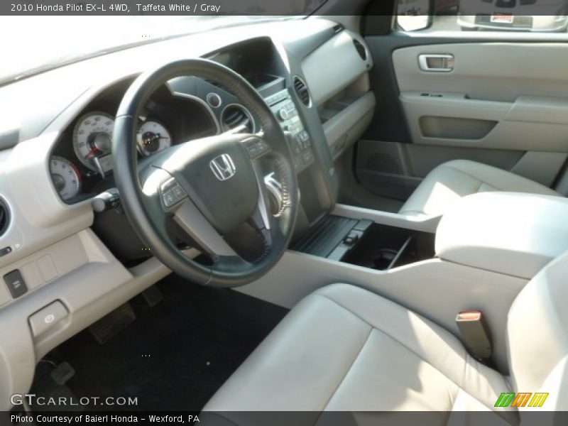 Taffeta White / Gray 2010 Honda Pilot EX-L 4WD