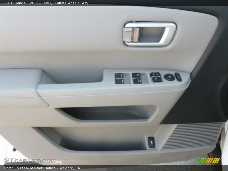 Taffeta White / Gray 2010 Honda Pilot EX-L 4WD
