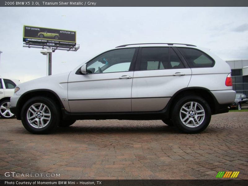 Titanium Silver Metallic / Grey 2006 BMW X5 3.0i