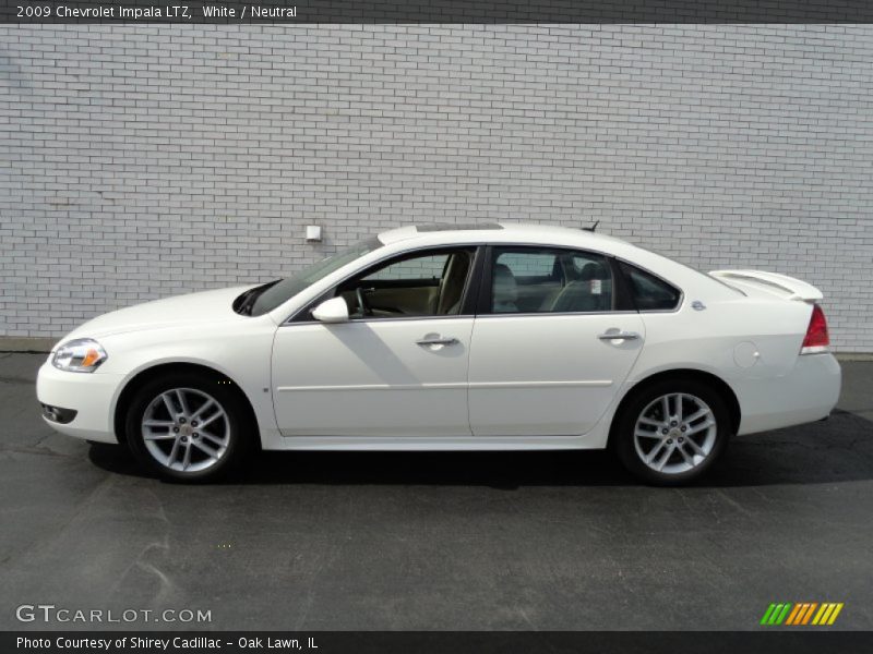 White / Neutral 2009 Chevrolet Impala LTZ
