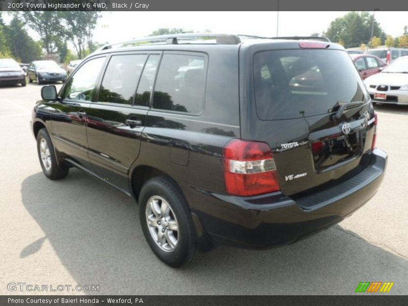 Black / Gray 2005 Toyota Highlander V6 4WD