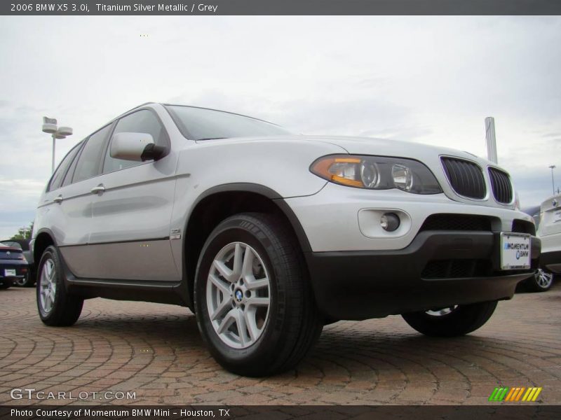 Titanium Silver Metallic / Grey 2006 BMW X5 3.0i