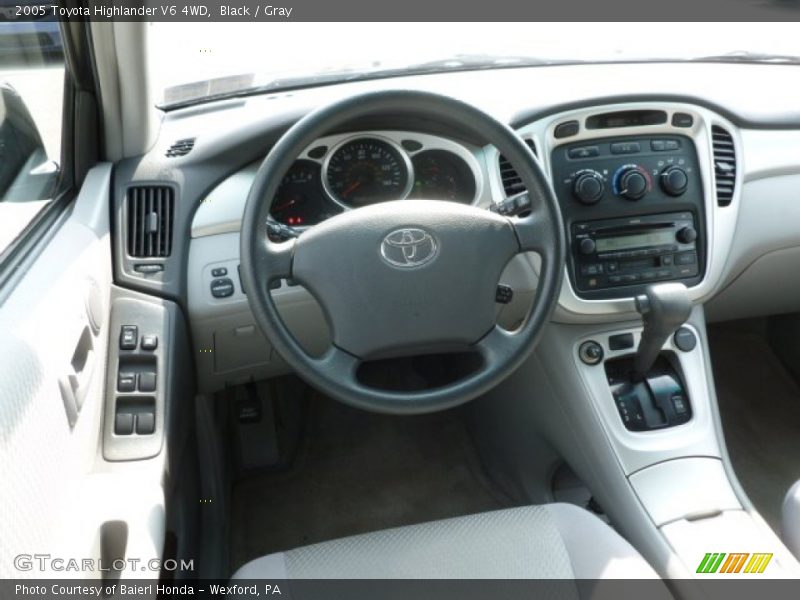 Black / Gray 2005 Toyota Highlander V6 4WD