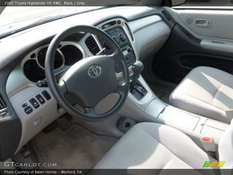 Black / Gray 2005 Toyota Highlander V6 4WD