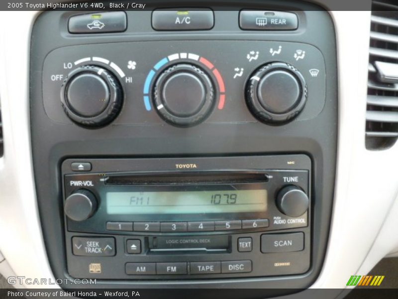 Black / Gray 2005 Toyota Highlander V6 4WD