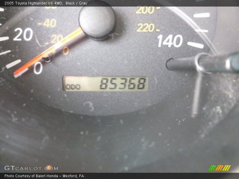 Black / Gray 2005 Toyota Highlander V6 4WD