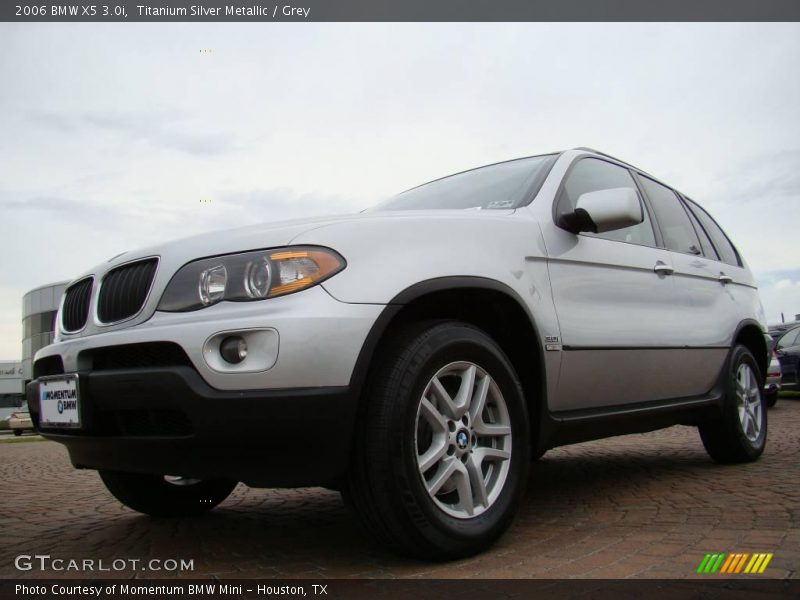 Titanium Silver Metallic / Grey 2006 BMW X5 3.0i