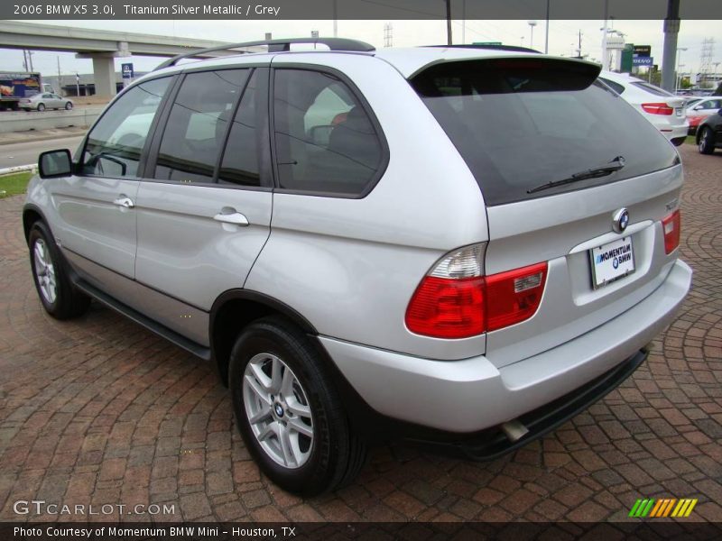 Titanium Silver Metallic / Grey 2006 BMW X5 3.0i