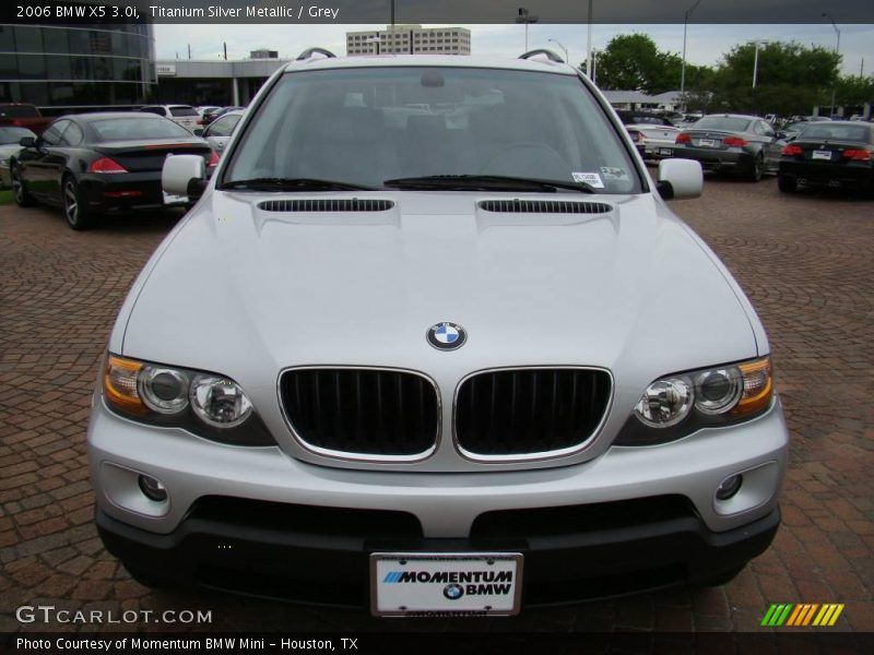 Titanium Silver Metallic / Grey 2006 BMW X5 3.0i