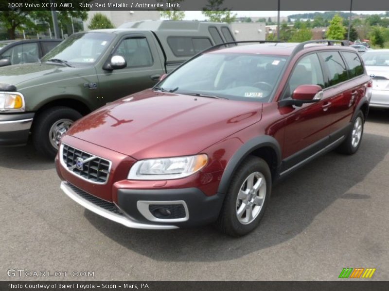 Ruby Red Metallic / Anthracite Black 2008 Volvo XC70 AWD
