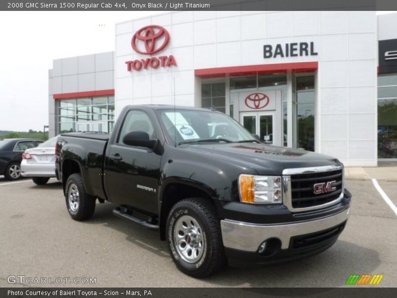 Onyx Black / Light Titanium 2008 GMC Sierra 1500 Regular Cab 4x4
