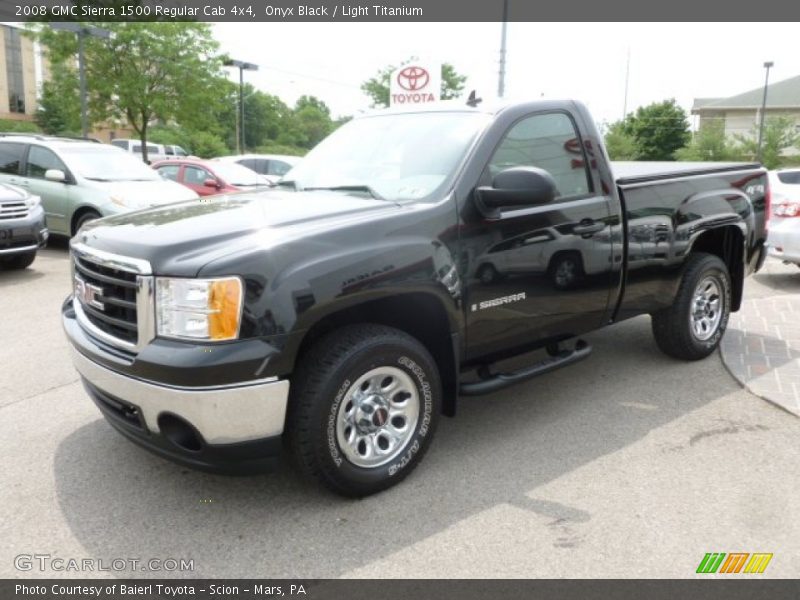 Onyx Black / Light Titanium 2008 GMC Sierra 1500 Regular Cab 4x4