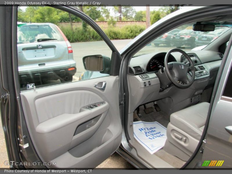 Sterling Gray Metallic / Gray 2009 Honda Odyssey EX-L